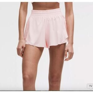 Lululemon Shake It Out High-Rise Running Short 2.5" Pink Pearl Size XXS